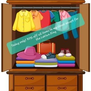 TODAY ONLY...30% off My Closet (except the LeVian Ring)